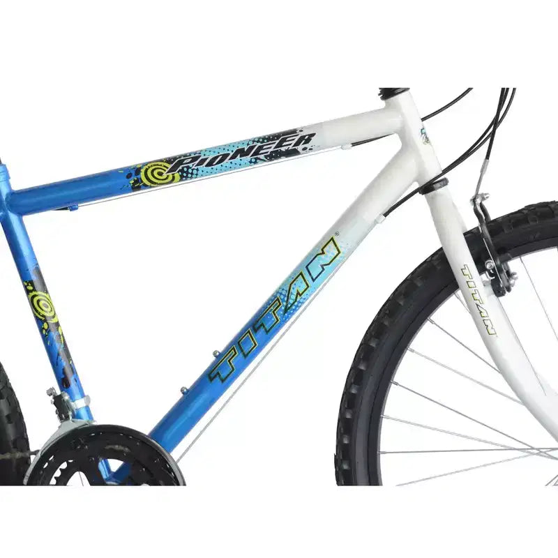 Vélo tout terrain Titan Bikes Pioneer 12 vitesses pour homme, bleu