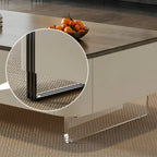 Mobile porta TV lungo 71" in legno bianco moderno con 4 cassetti contenitore