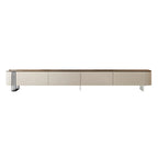 Mobile porta TV lungo 71" in legno bianco moderno con 4 cassetti contenitore