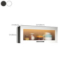vaisselier mural en bois blanc pour cuisine