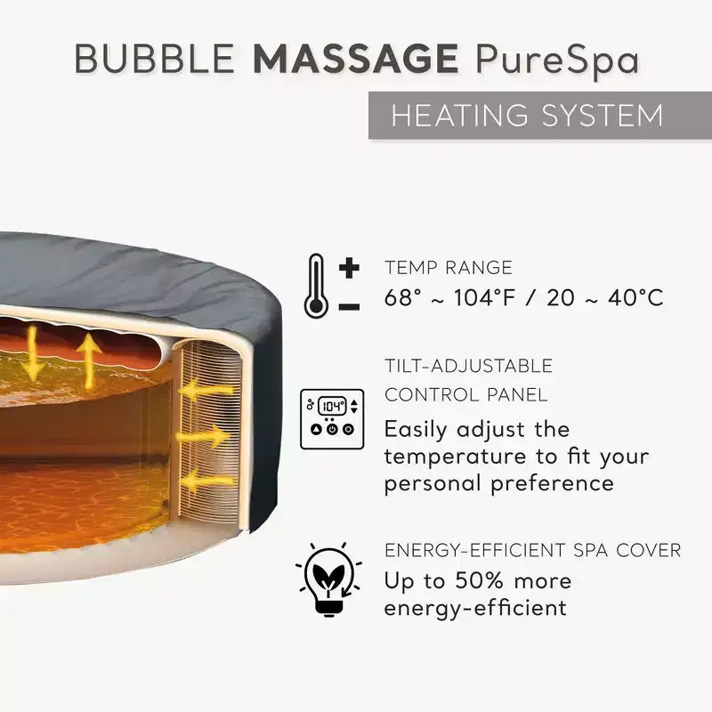 Spa gonflable Intex PureSpa 4 personnes, lumière multicolore et appui-tête (lot de 2)