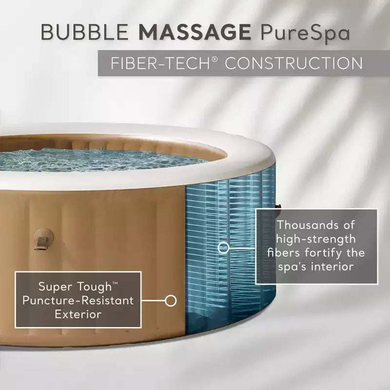 Spa gonflable Intex PureSpa 4 personnes, lumière multicolore et appui-tête (lot de 2)