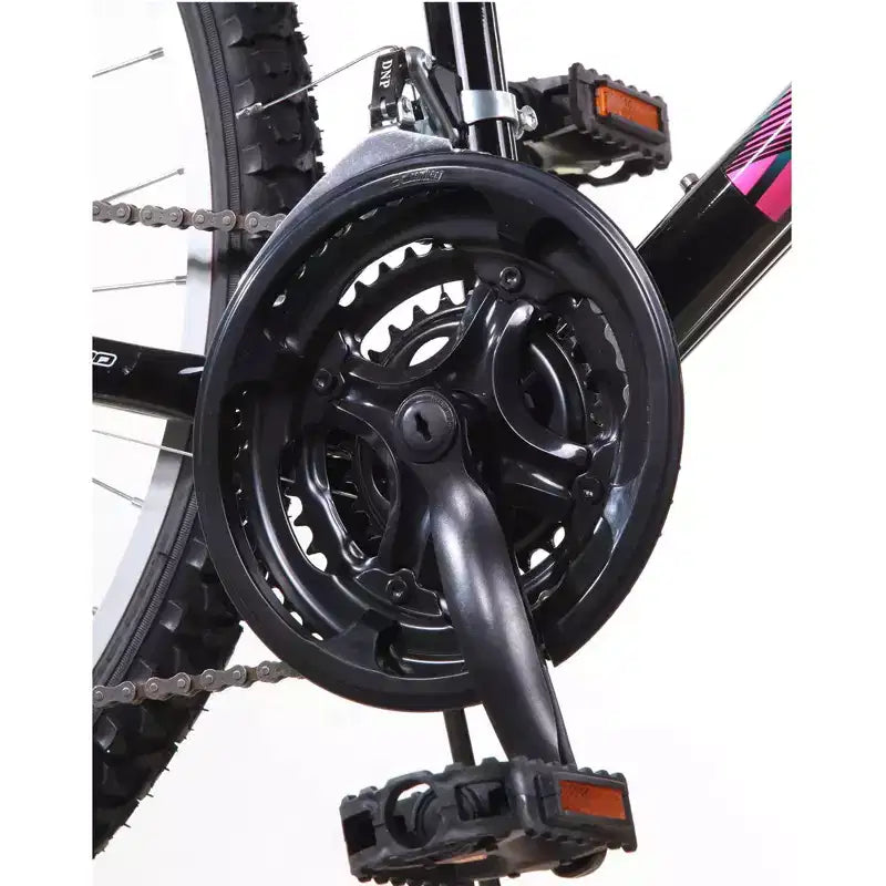 Bicicletta da montagna Titan Trail da donna, 21 velocità, sospensione, telaio 18 pollici, blu