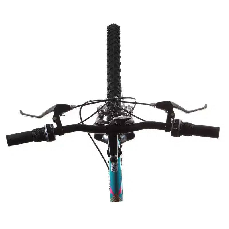 Bicicletta da montagna Titan Trail da donna, 21 velocità, sospensione, telaio 18 pollici, blu