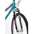 Bicicletta da montagna Titan Trail da donna, 21 velocità, sospensione, telaio 18 pollici, blu
