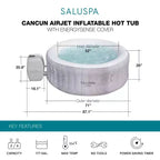 Spa gonflable Bestway SaluSpa Cancun AirJet avec 120 jets apaisants