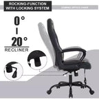 Sedia da gaming FDW, sedia da ufficio, sedia ergonomica da scrivania, sedia da computer in pelle PU con massaggio, supporto lombare, poggiatesta e braccioli