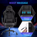 FDW Racing Gaming Chair Sedie da gioco con scrivania per computer Poggiatesta in pelle PU Supporto lombare e sedile girevole a 360°