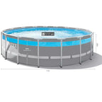 Ensemble piscine hors sol Intex Prism Frame Clearview Premium 5,18 m x 1,22 m