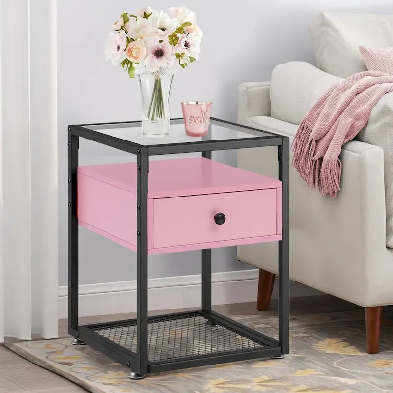 Ensembles de chambre à coucher, 15 styles au choix, ensemble 3 pièces avec lit rembourré à hauteur réglable et 2 tables de chevet - VECELO