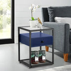Ensembles de chambre à coucher, 15 styles au choix, ensemble 3 pièces avec lit rembourré à hauteur réglable et 2 tables de chevet - VECELO