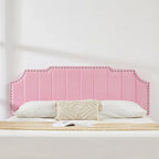 Ensembles de chambre à coucher, 15 styles au choix, ensemble 3 pièces avec lit rembourré à hauteur réglable et 2 tables de chevet - VECELO