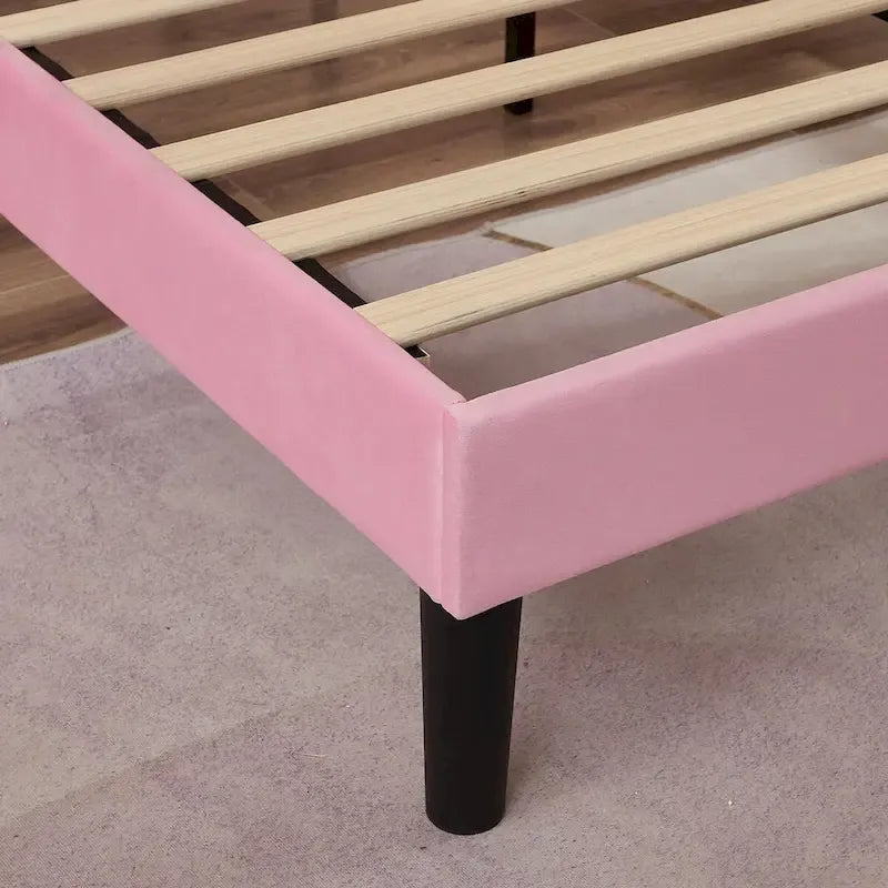 Ensembles de chambre à coucher, 15 styles au choix, ensemble 3 pièces avec lit rembourré à hauteur réglable et 2 tables de chevet - VECELO