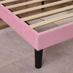 Ensembles de chambre à coucher, 15 styles au choix, ensemble 3 pièces avec lit rembourré à hauteur réglable et 2 tables de chevet - VECELO