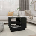 Table basse d'appoint pour salon, en bois usiné – 55 x 55 x 43 cm