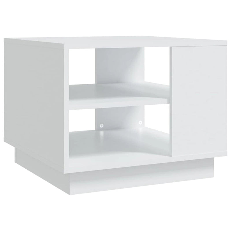 Table basse d'appoint pour salon, en bois usiné – 55 x 55 x 43 cm