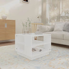 Table basse d'appoint pour salon, en bois usiné – 55 x 55 x 43 cm