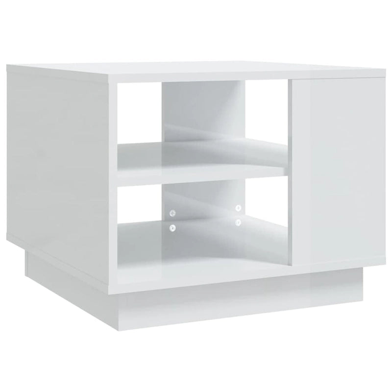 Table basse d'appoint pour salon, en bois usiné – 55 x 55 x 43 cm
