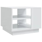 Table basse d'appoint pour salon, en bois usiné – 55 x 55 x 43 cm