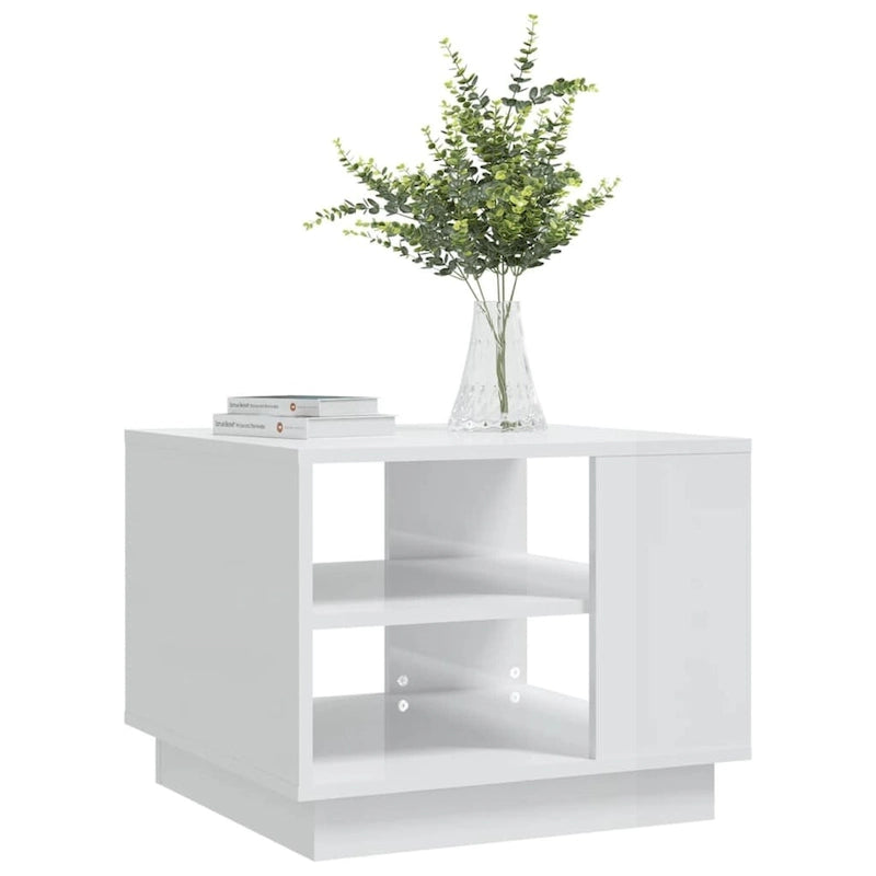 Table basse d'appoint pour salon, en bois usiné – 55 x 55 x 43 cm