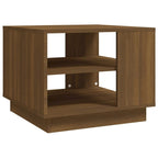 Table basse d'appoint pour salon, en bois usiné – 55 x 55 x 43 cm