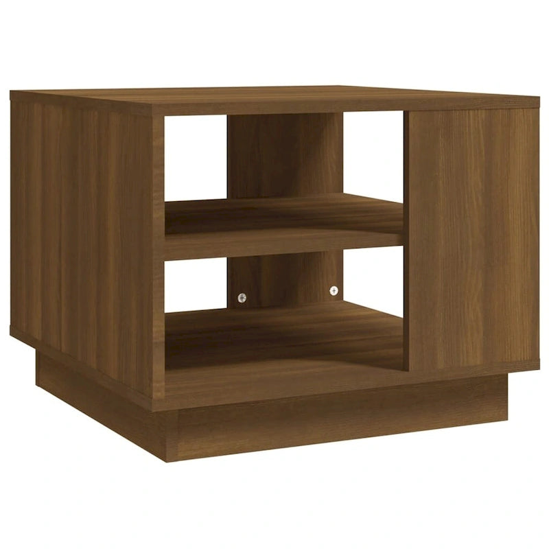 Table basse d'appoint pour salon, en bois usiné – 55 x 55 x 43 cm