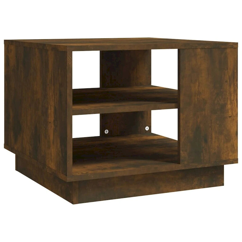 Table basse d'appoint pour salon, en bois usiné – 55 x 55 x 43 cm
