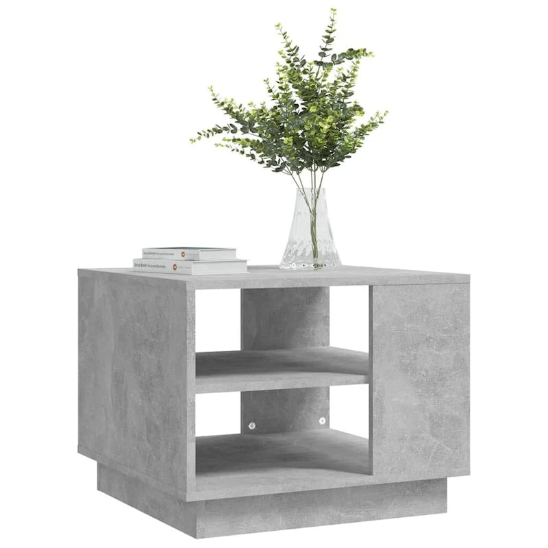 Table basse d'appoint pour salon, en bois usiné – 55 x 55 x 43 cm