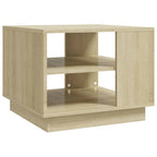 Table basse d'appoint pour salon, en bois usiné – 55 x 55 x 43 cm