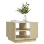 Table basse d'appoint pour salon, en bois usiné – 55 x 55 x 43 cm