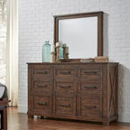 Collection de rangement pour chambre à coucher Simply Solid Shelba en bois massif, 6 pièces
