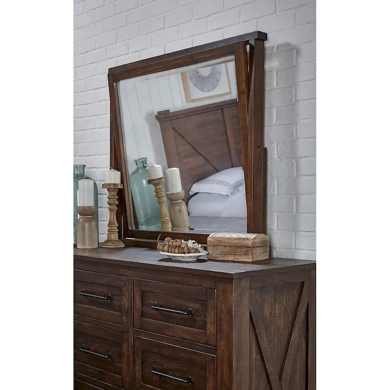 Collection de rangement pour chambre à coucher Simply Solid Shelba en bois massif, 6 pièces