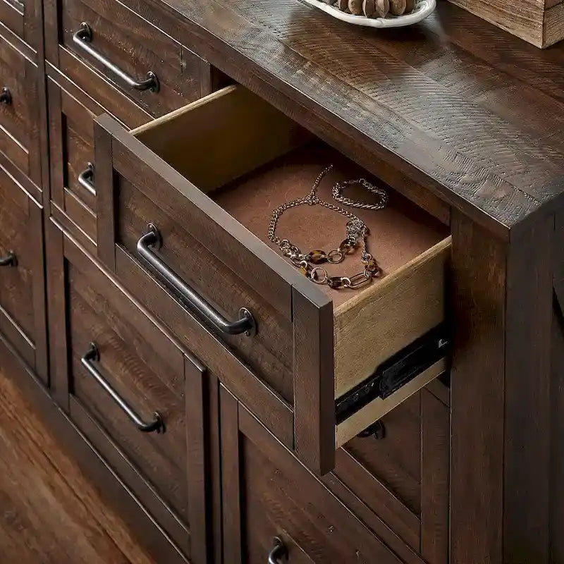 Collection de rangement pour chambre à coucher Simply Solid Shelba en bois massif, 6 pièces
