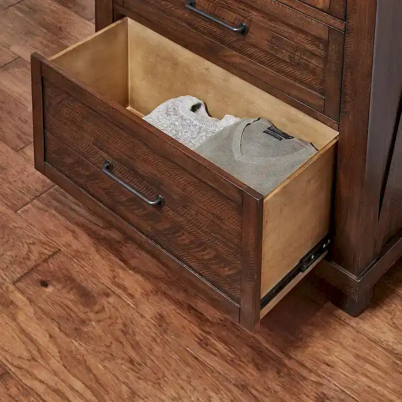 Collection de rangement pour chambre à coucher Simply Solid Shelba en bois massif, 6 pièces