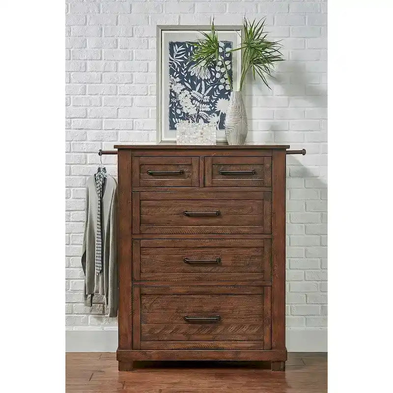 Collection de rangement pour chambre à coucher Simply Solid Shelba en bois massif, 4 pièces