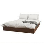 Set camera da letto Nexera Denali 4 pezzi, Noce e Bianco