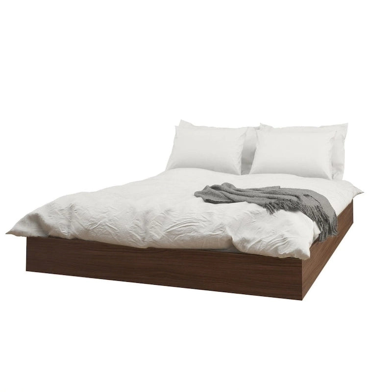 Camera da letto 4 pezzi Nexera Alibi, Noce e Carbone