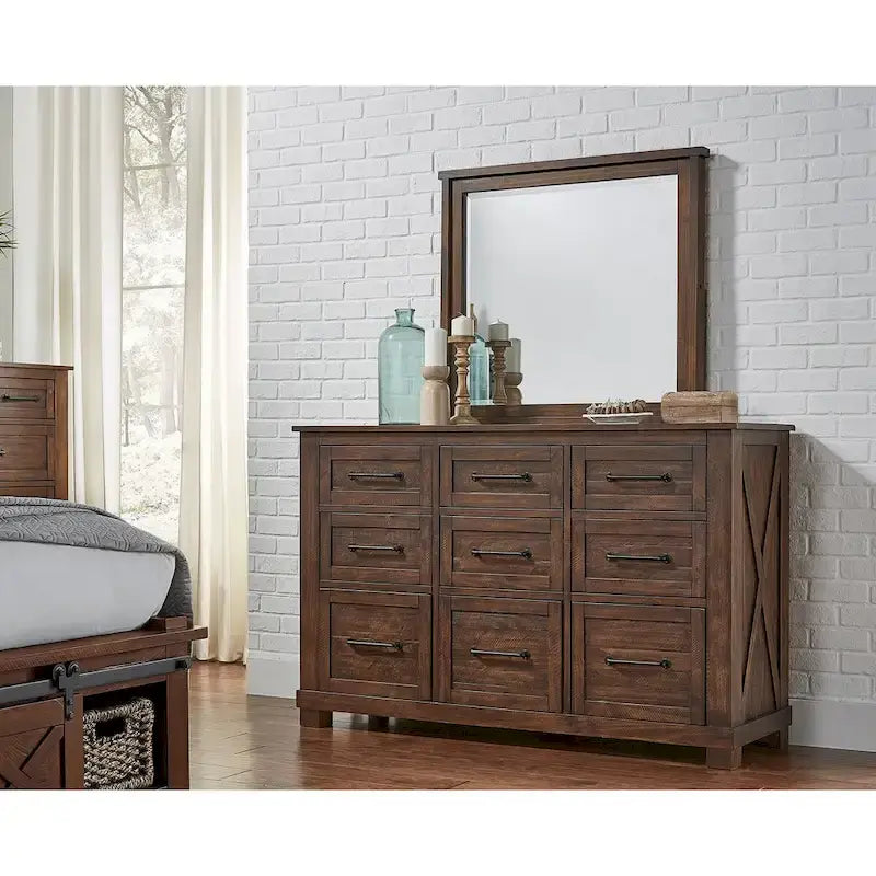 Ensemble de rangement 5 pièces en bois massif Simply Solid Shelba pour chambre à coucher
