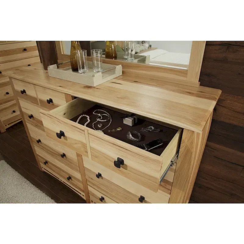 Collection de chambre à coucher Simply Solid Emilian en bois massif 4 pièces pour lit king size