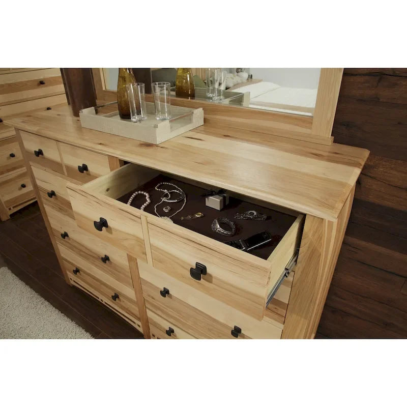 Collection de chambre à coucher Simply Solid Emilian en bois massif, 6 pièces, lit king size
