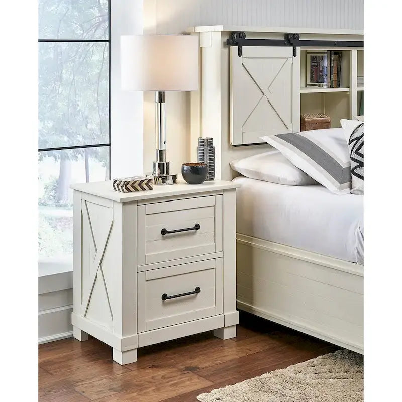 Collection de chambre à coucher Simply Solid Shanna en bois massif, 6 pièces avec rangement