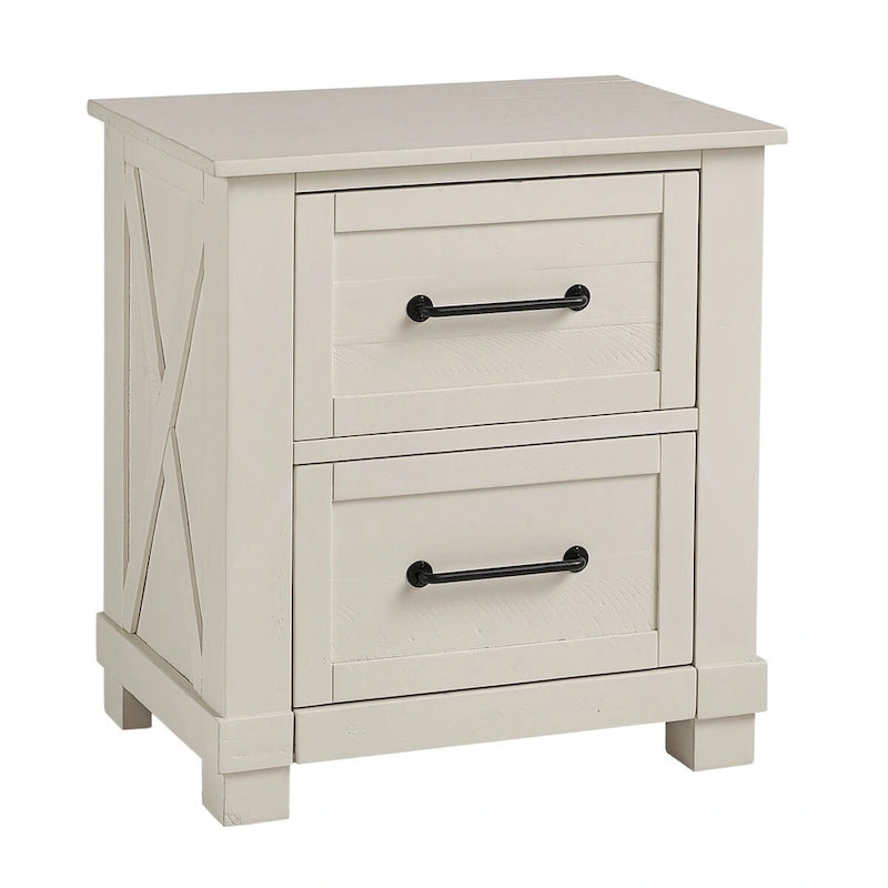 Collection de chambre à coucher Simply Solid Shanna en bois massif, 6 pièces avec rangement