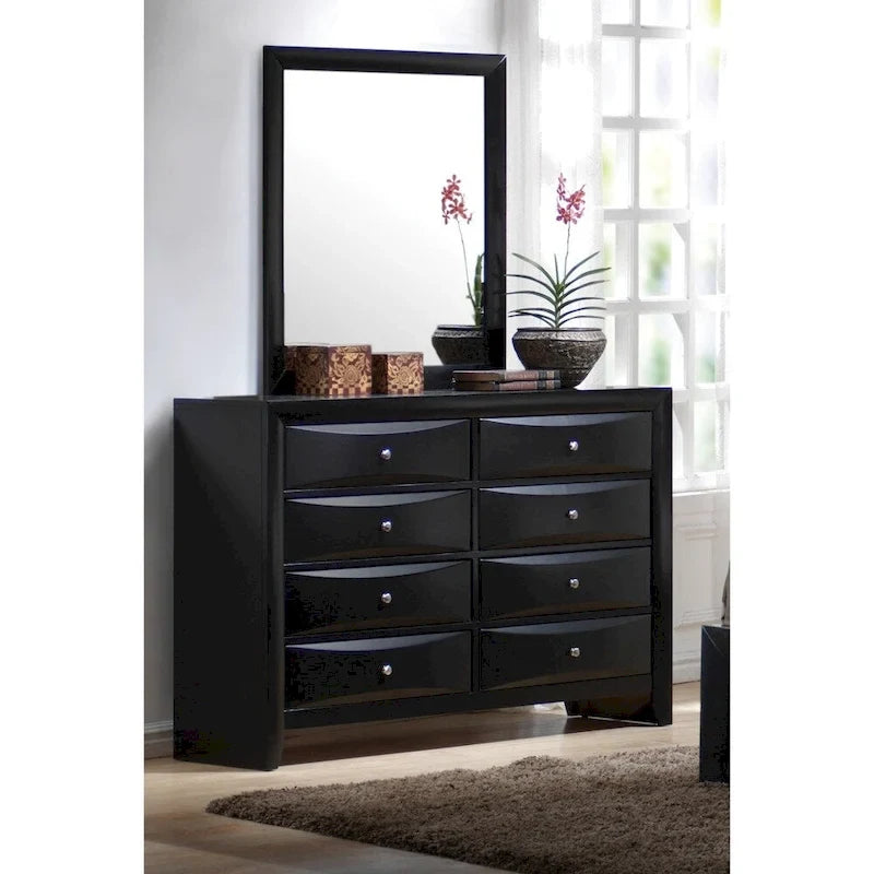 Ensemble de rangement 6 pièces Jazz Black pour chambre à coucher