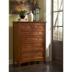 Collection de chambre à coucher Simply Solid Aiden en bois massif, 6 pièces, pour lit queen