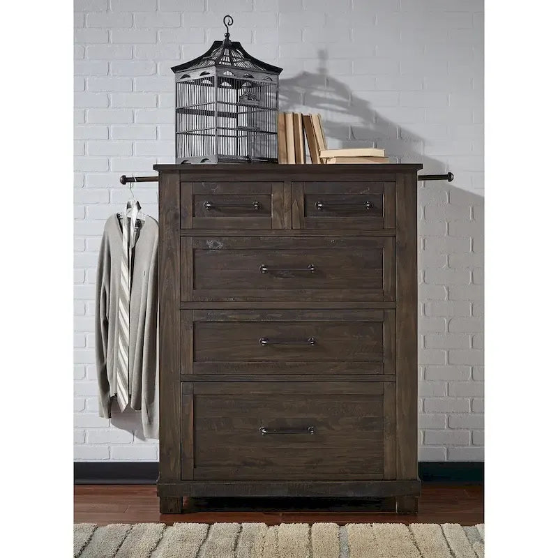 Collection de rangement pour chambre à coucher Simply Solid Sharla en bois massif, 6 pièces