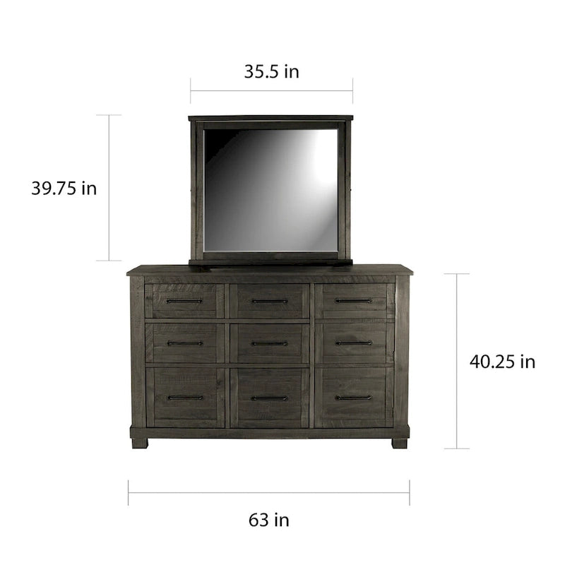 Collection de rangement pour chambre à coucher Simply Solid Sharla en bois massif, 6 pièces