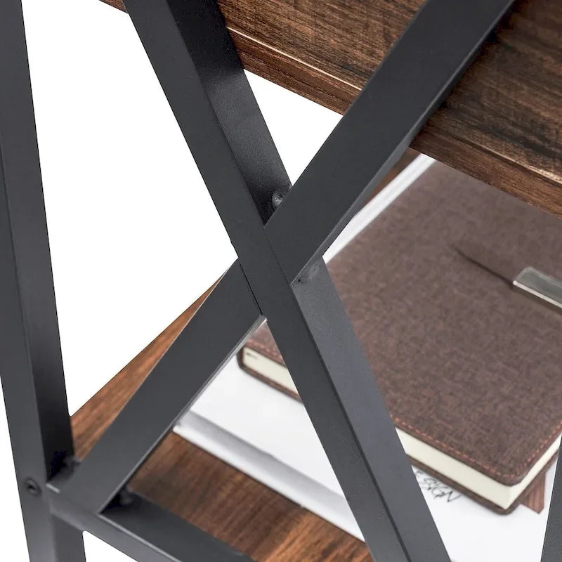 Ensemble de chambre à coucher Javlergo 3 pièces avec cadre de lit plateforme en métal et ensemble de 2 tables de chevet