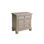 Ensemble de chambre à coucher moderne Donald 6 pièces gris avec plateforme de rangement et traîneau