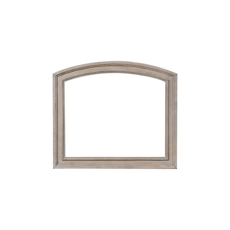 Ensemble de chambre à coucher moderne Donald 6 pièces gris avec plateforme de rangement et traîneau