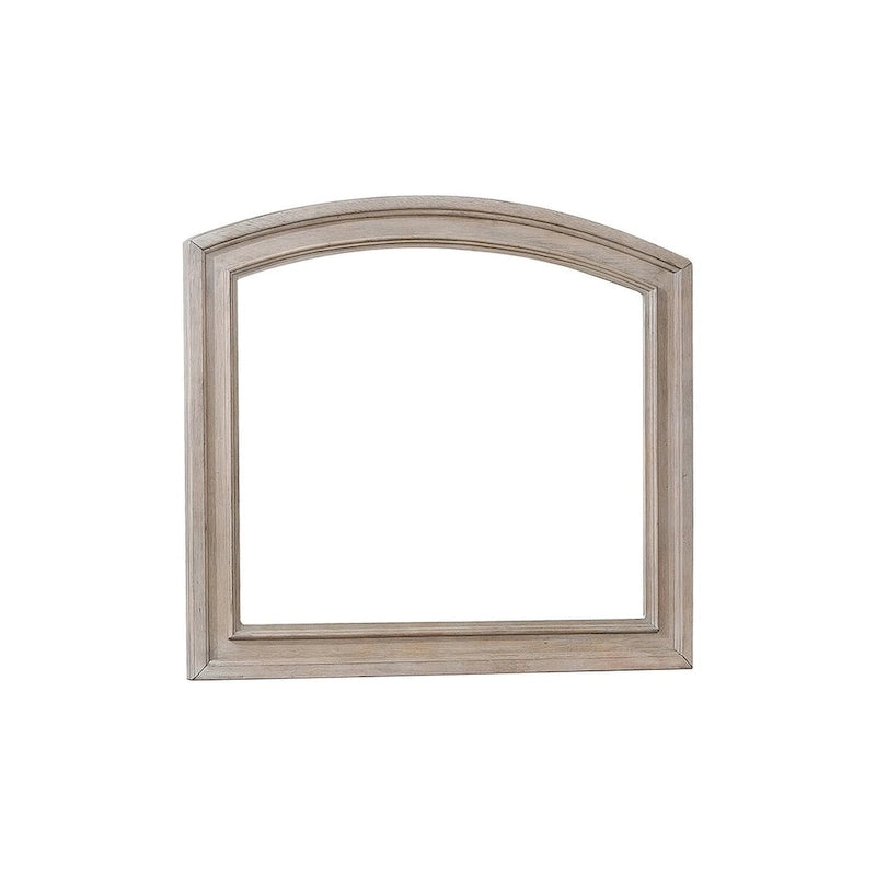 Ensemble de chambre à coucher moderne Donald 6 pièces gris avec plateforme de rangement et traîneau